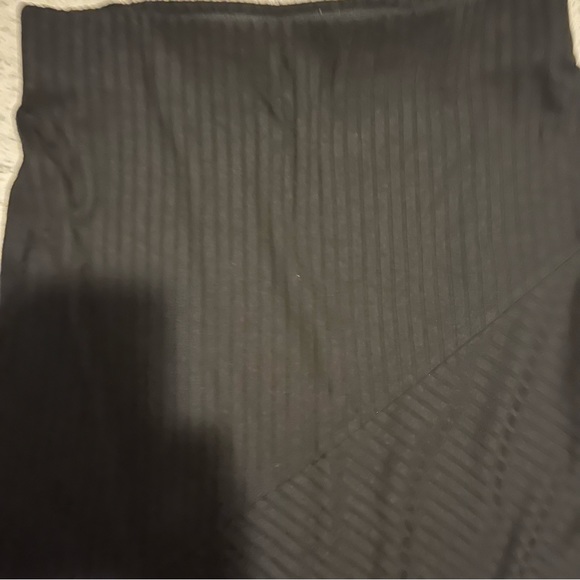 Mink pink black slit midi skirt - Picture 4 of 7